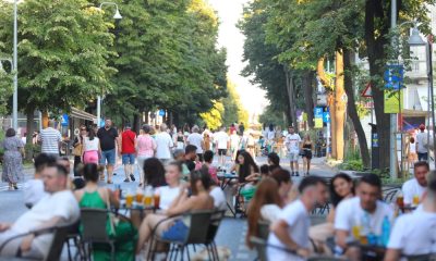 Bulevardul Tomis Constanta in weekend