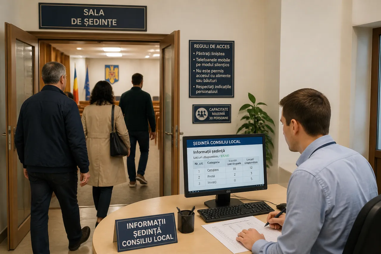 acces cetățeni ședință publică consiliu local