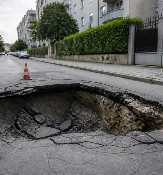 Mașină căzută într-o groapă din Constanța semnalată de trei luni autorităților