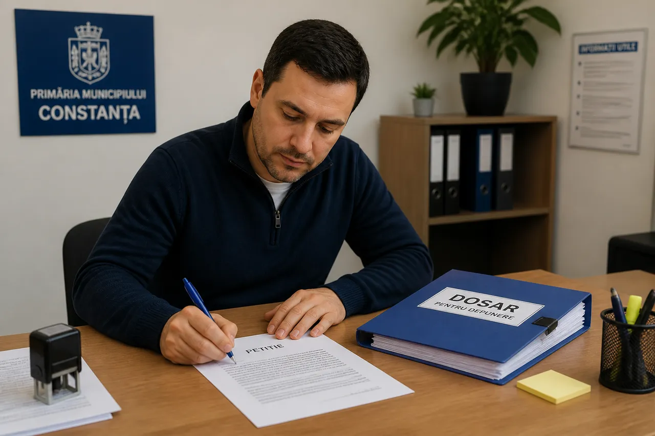 petiție către administrație redactată de un cetățean