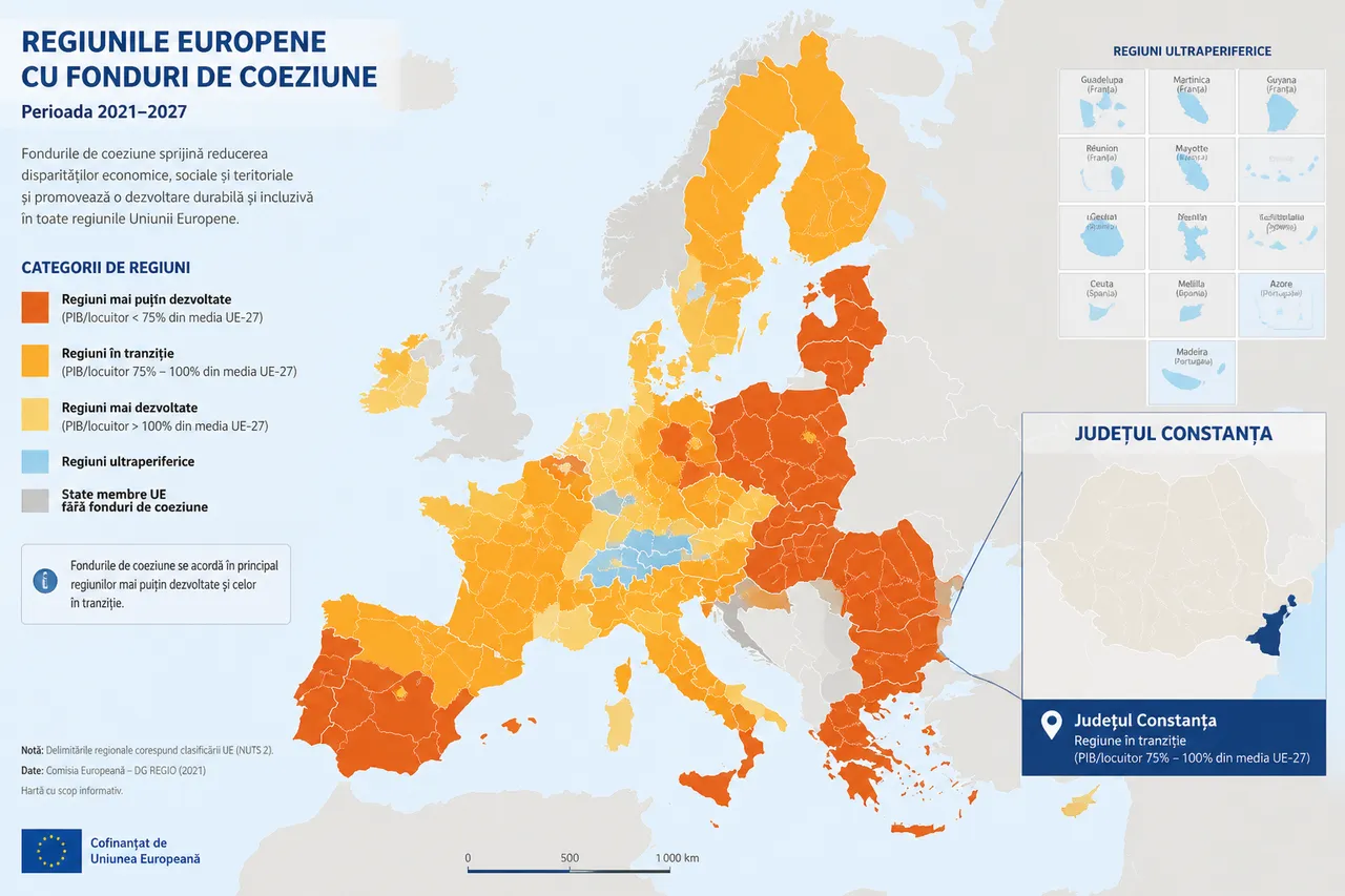 politica de coeziune europeană județul Constanța fonduri structurale